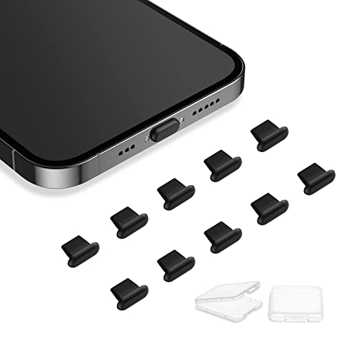 AUZOSL 10 Stück Silikonabdeckung Staubstecker Kompatibel mit iPhone 14 Pro Max 13 staubschutz stöpsel, Staubschutzstecker Kompatibel mit iPhone 13 12 11 X mini iPad und Airpods