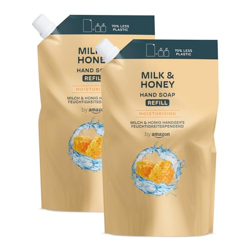 by Amazon Milk & Honey Handseife Nachfüllpack, 2 x 1000 ml
