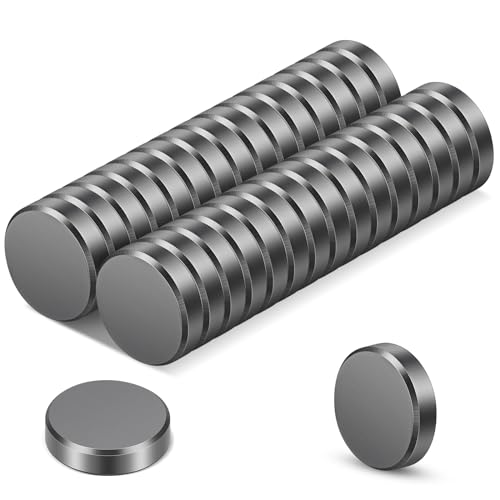 Wukong 30 Stück Starke Magnete für Magnettafel, 18×5mm Magnete Whiteboard, Schwarz Magnete für Büro, Ausschreibung und Schule